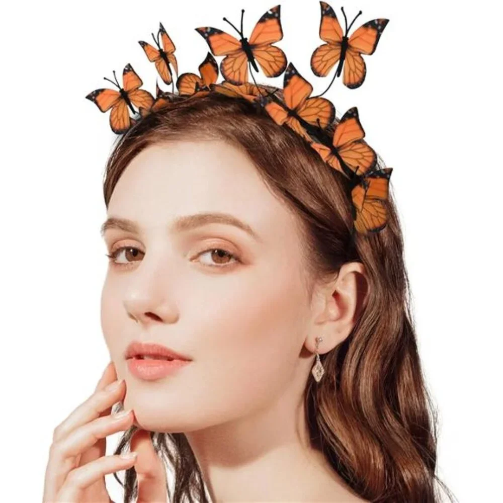 BUTTERFLIES Whimsical Headband Boho Headpiece Bohemian festival head band NWT